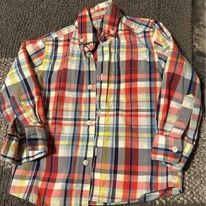 Nordstrom Madras Plaid Button Down Shirt
